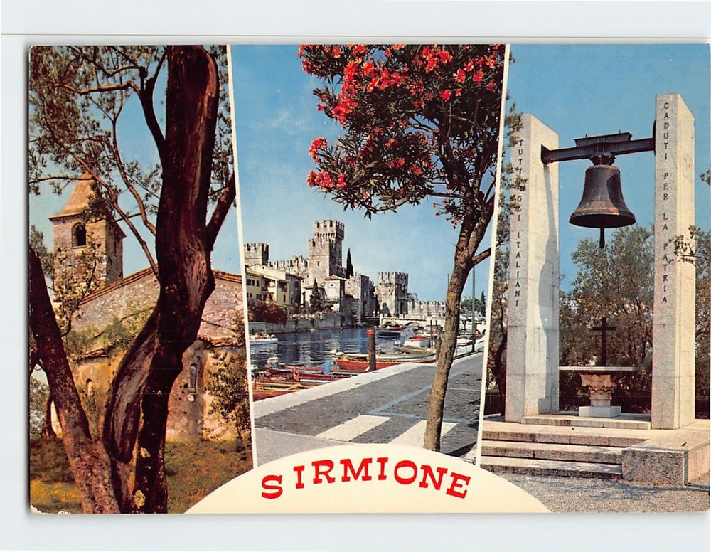 Postcard Lake of Garda Sirmione Italy