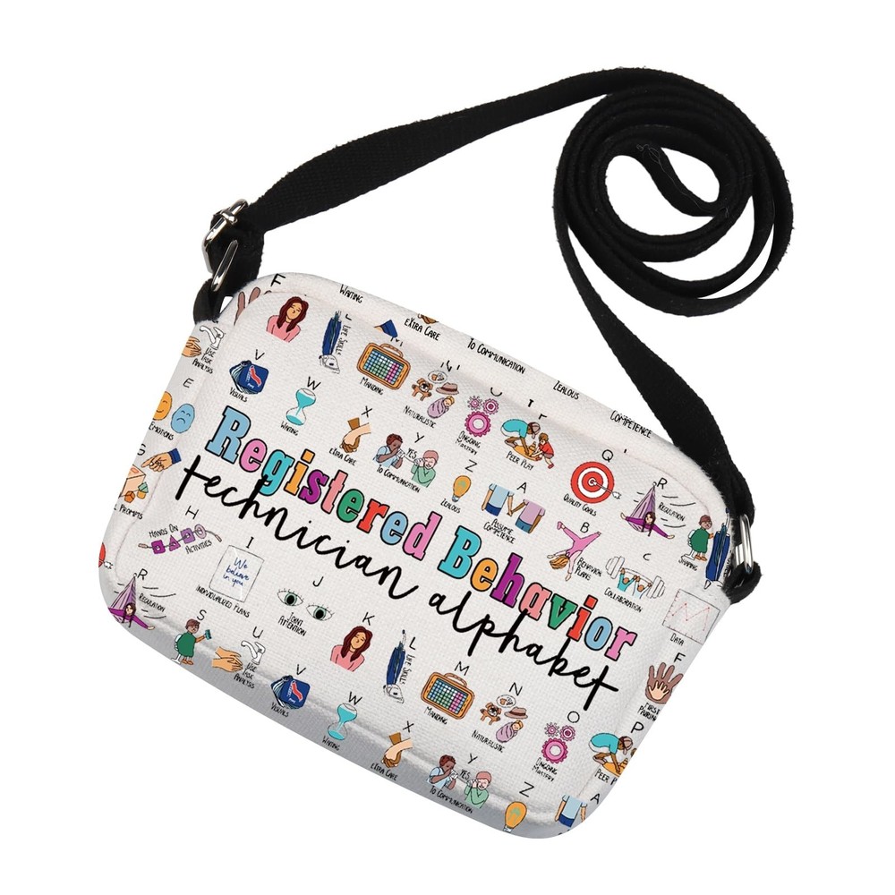 MNIGIU RBT Gift Alphabet Crossbody Bag for Behavior Technicians  