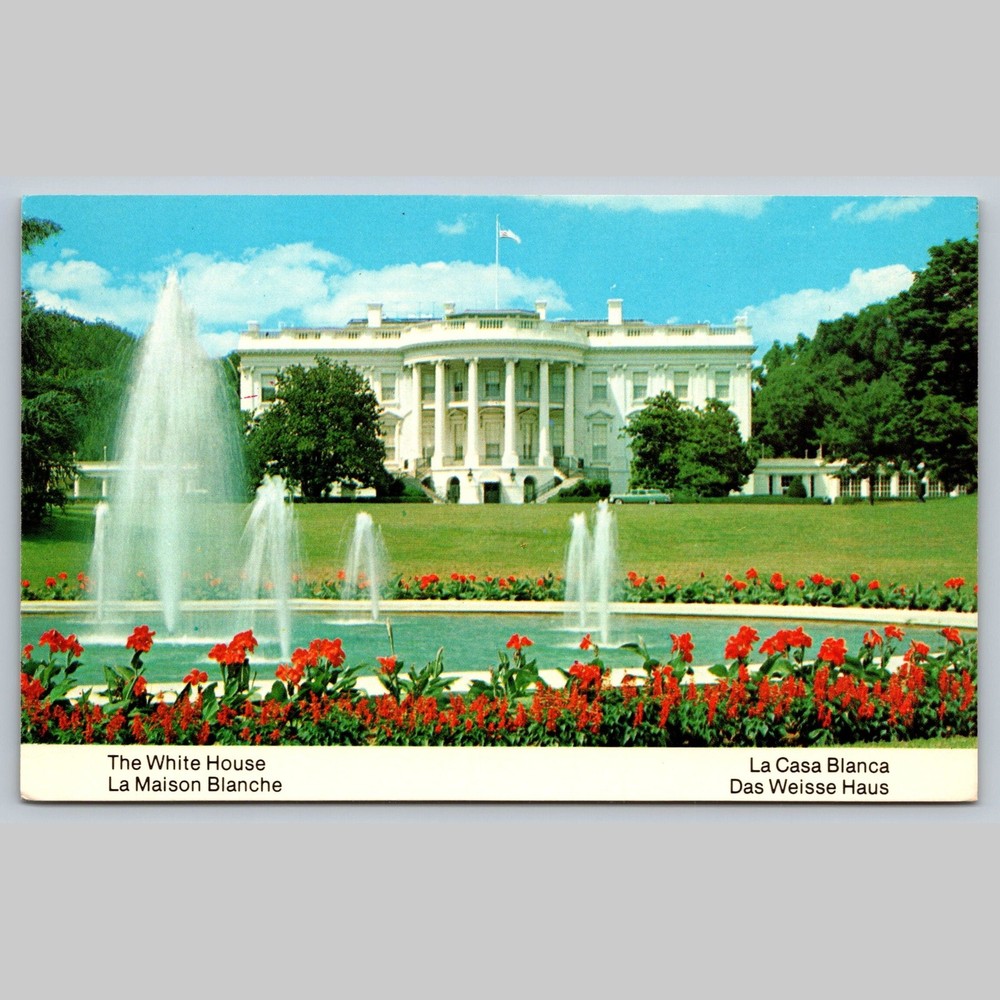 Postcard The White House Washington D.C. Famous Landmark