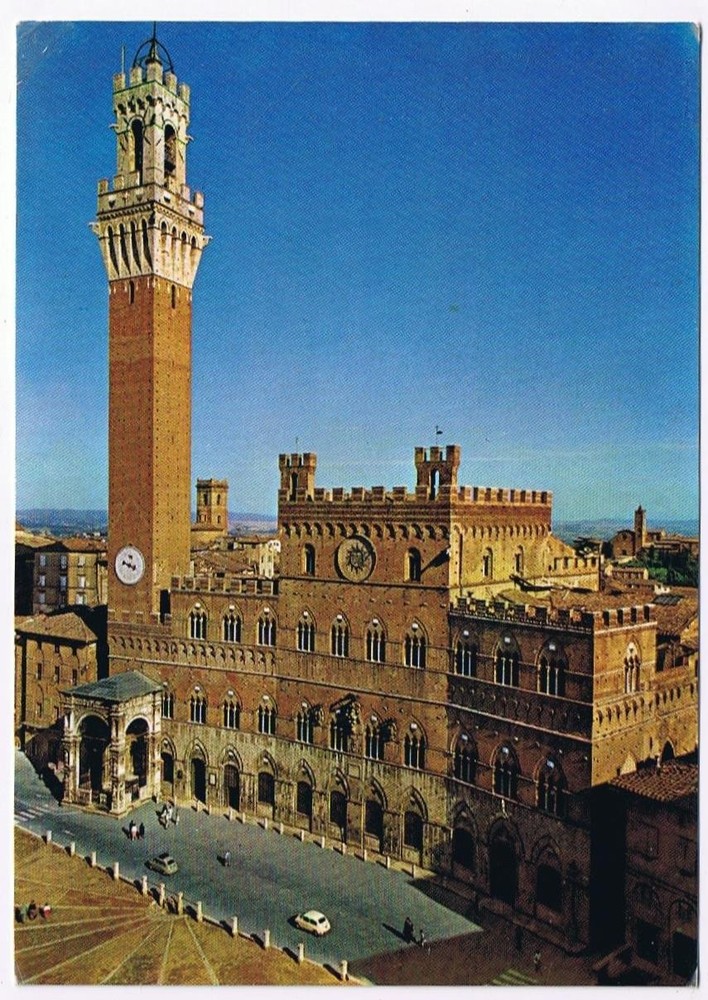 Italy Postcard Siena Public Palace