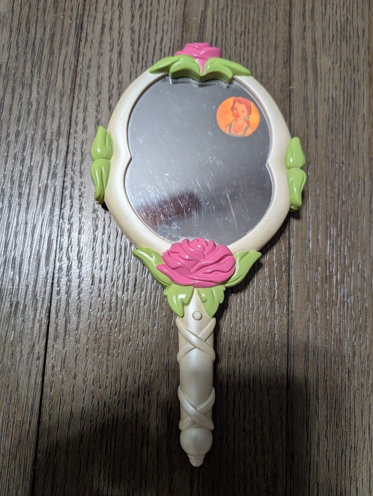 Rare Disney Beauty and the Beast Talk 'N View Magic Mirror 1990s-Works