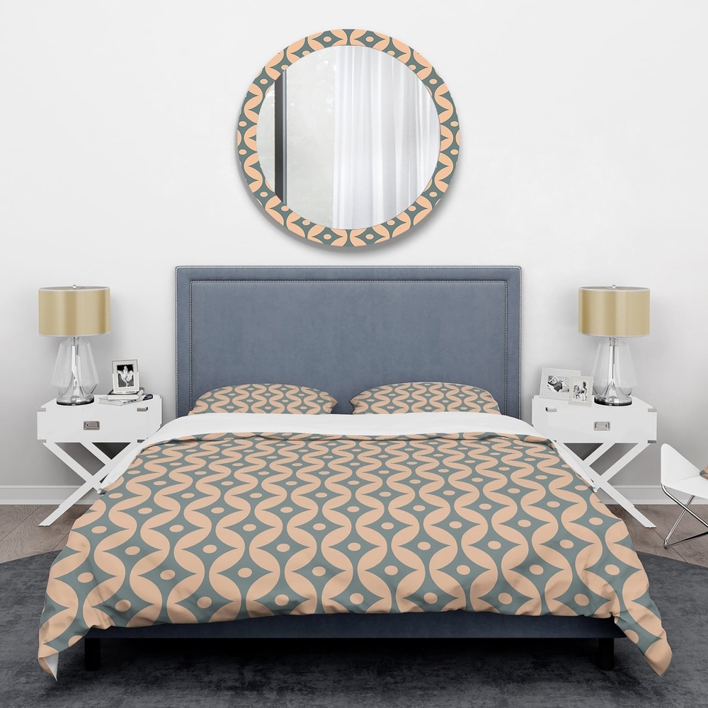 Designart 'Retro Pattern Abstract Design IV' Mid-Century