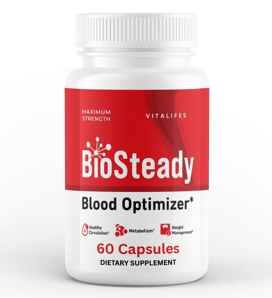(1 Pack) BioSteady Advanced Blood Max Support Supplement Bio Steady 60 Capsules