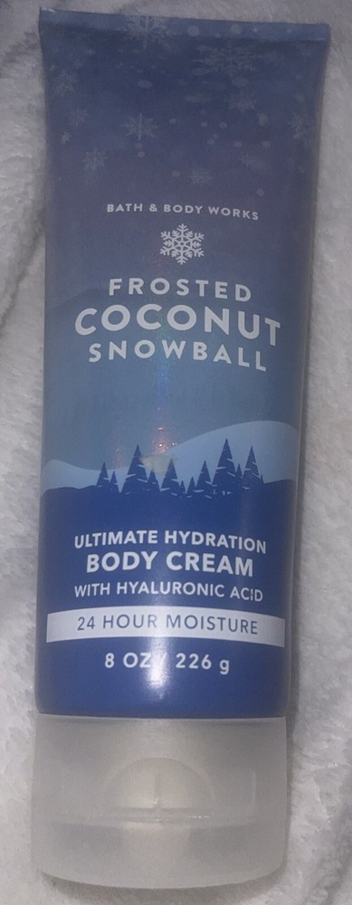 New Bath & Body Works FROSTED COCONUT SNOWBALL Ultimate Hydration Body Cream 8oz