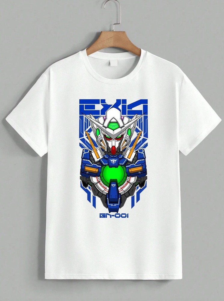 Gundam Exia GN-001 T-Shirt Mobile Suit 00 Setsuna F. Seiei Anime Unisex