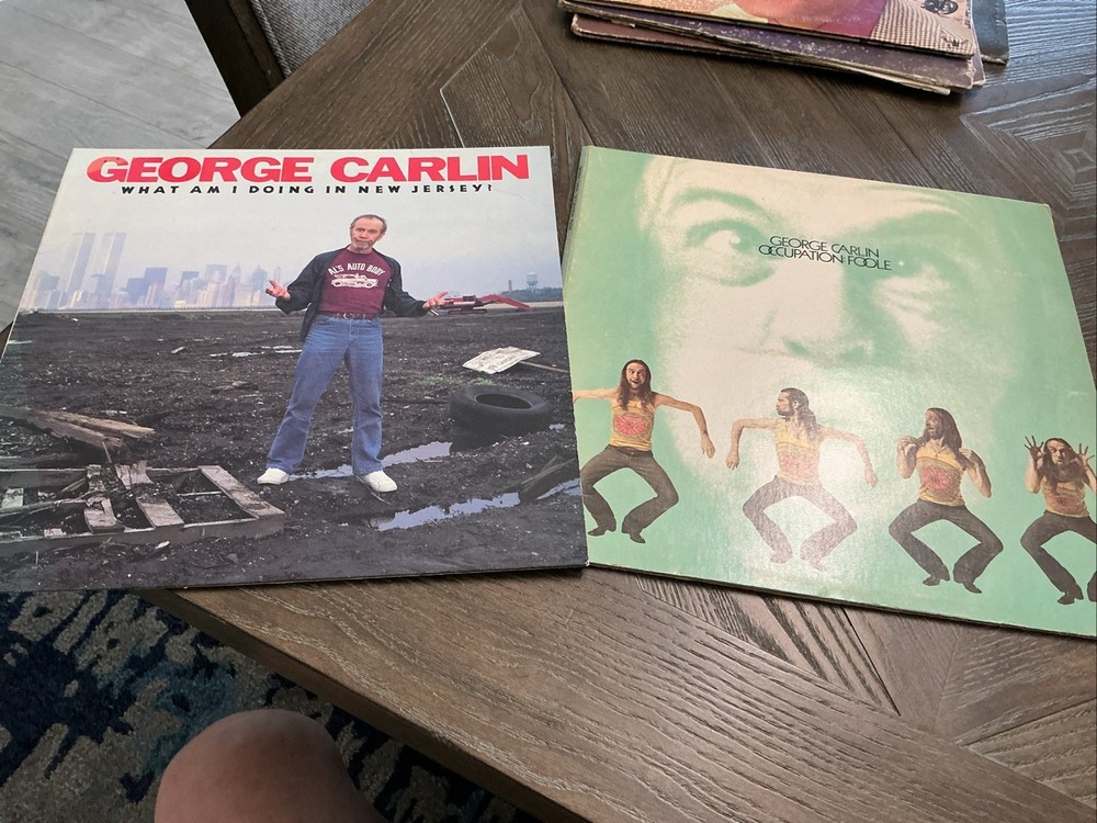 George Carlin Vinyl Lot (2)  Occupation Foole, What Am I Doing In Nj ? Mint Vin.
