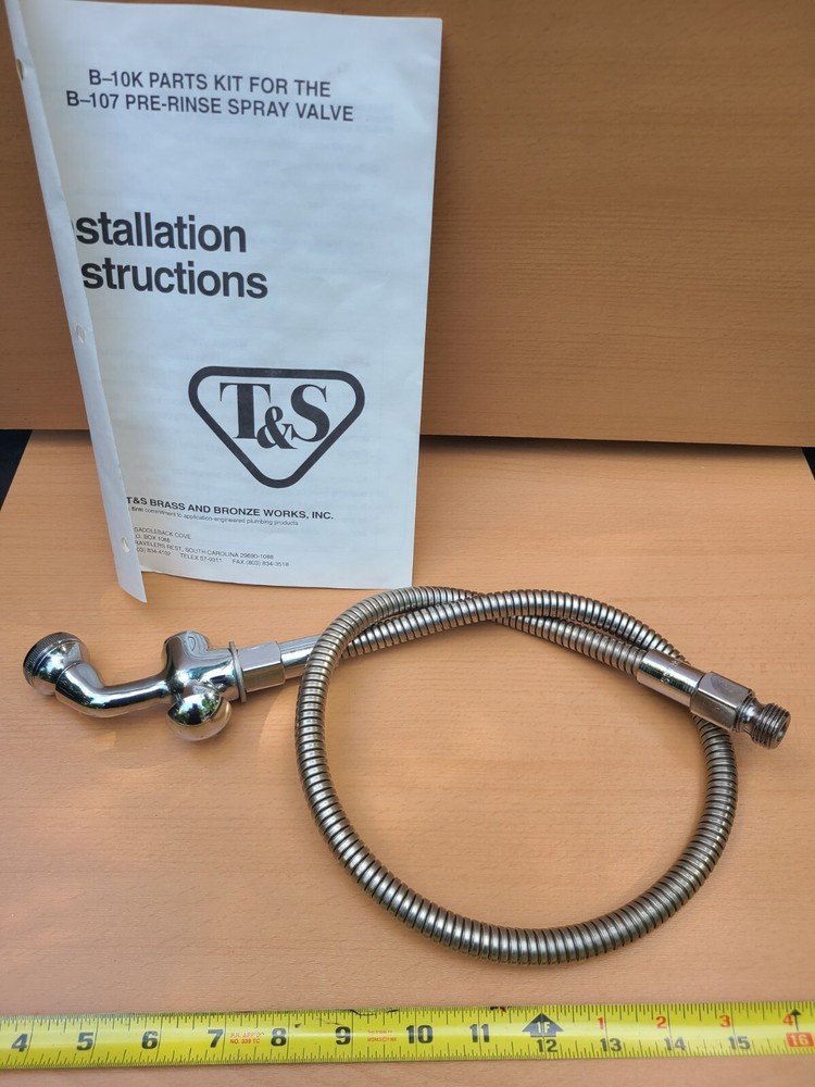 T&S Brass - B-0101: Spray Valve w/ Rosespray Head & 36