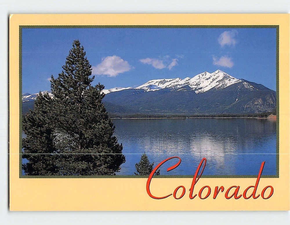 Postcard Dillon Reservoir Colorado USA