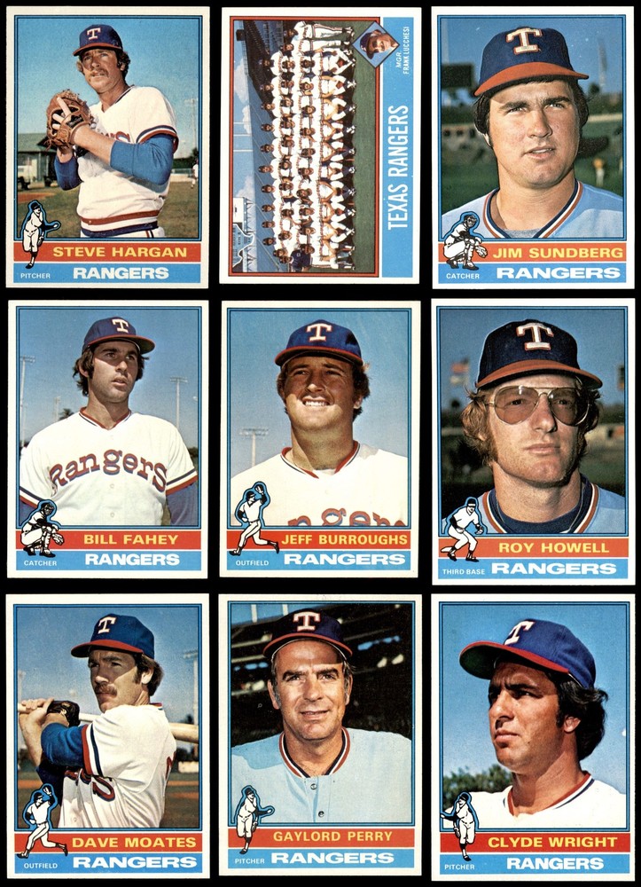 1976 Topps Rangers Near Team Set w/Traded 8 - NM/MT 7114046 (23 / 33 cards)