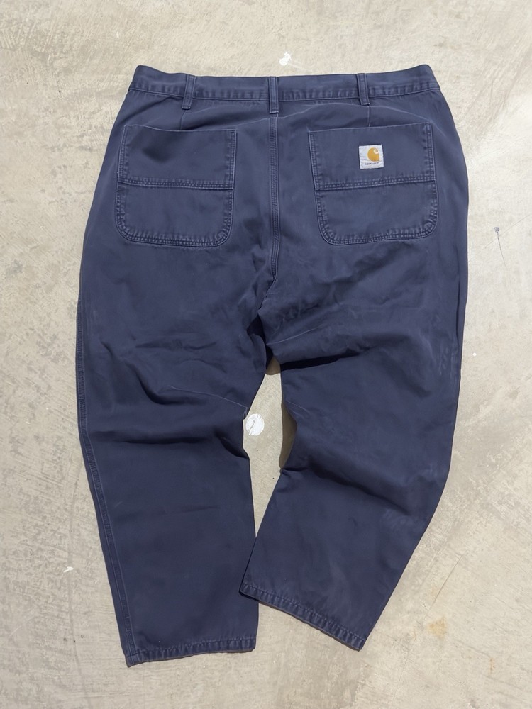 Carhartt Navy Cotton Twill Straight Leg Regular Fit Men's Pants Size 40 by 27