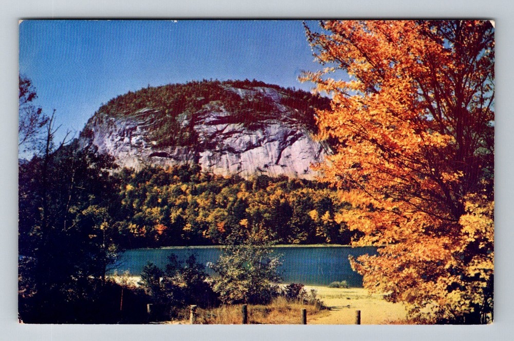 North Conway, NH-New Hampshire White Horse Ledge Echo Lake View Vintage Postcard