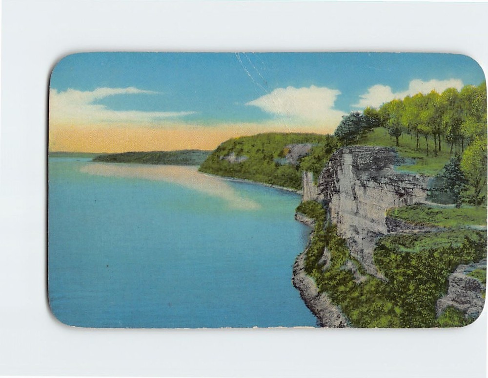 Postcard Scenic Bluffs On Horseshoe Bend Drive Lake Of The Ozarks Missouri USA