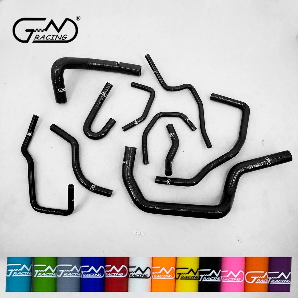 Fit Honda CRV CR-V MK1 B18 B20 1997-2001 Silicone Radiator Heater Hose Kit Black