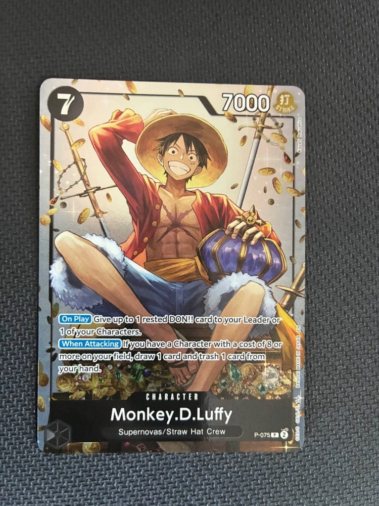 Monkey.D.Luffy (Tin Pack Set Vol. 2) P-075 One Piece Promotion Cards Foil