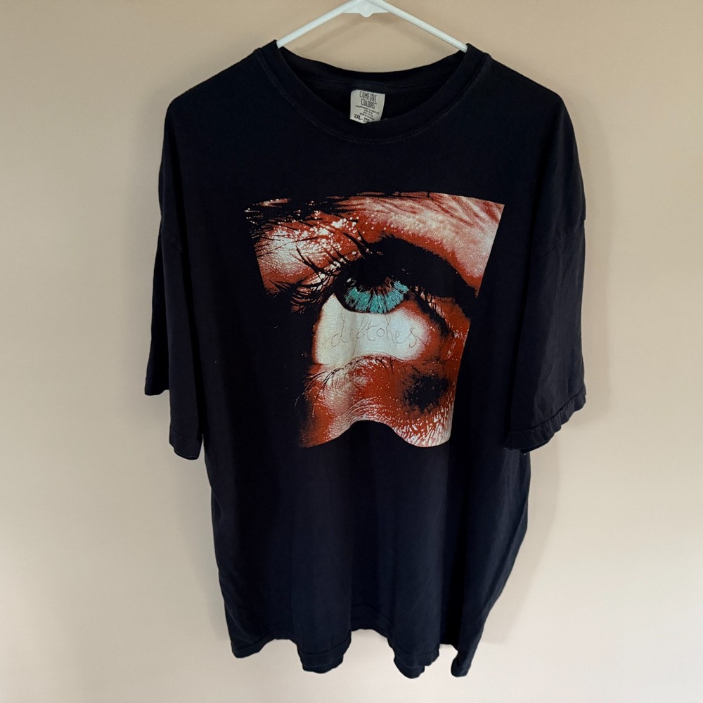Deftones Eye Graphic Print Band Tee T Shirt Black Men's Size XXL 2XL