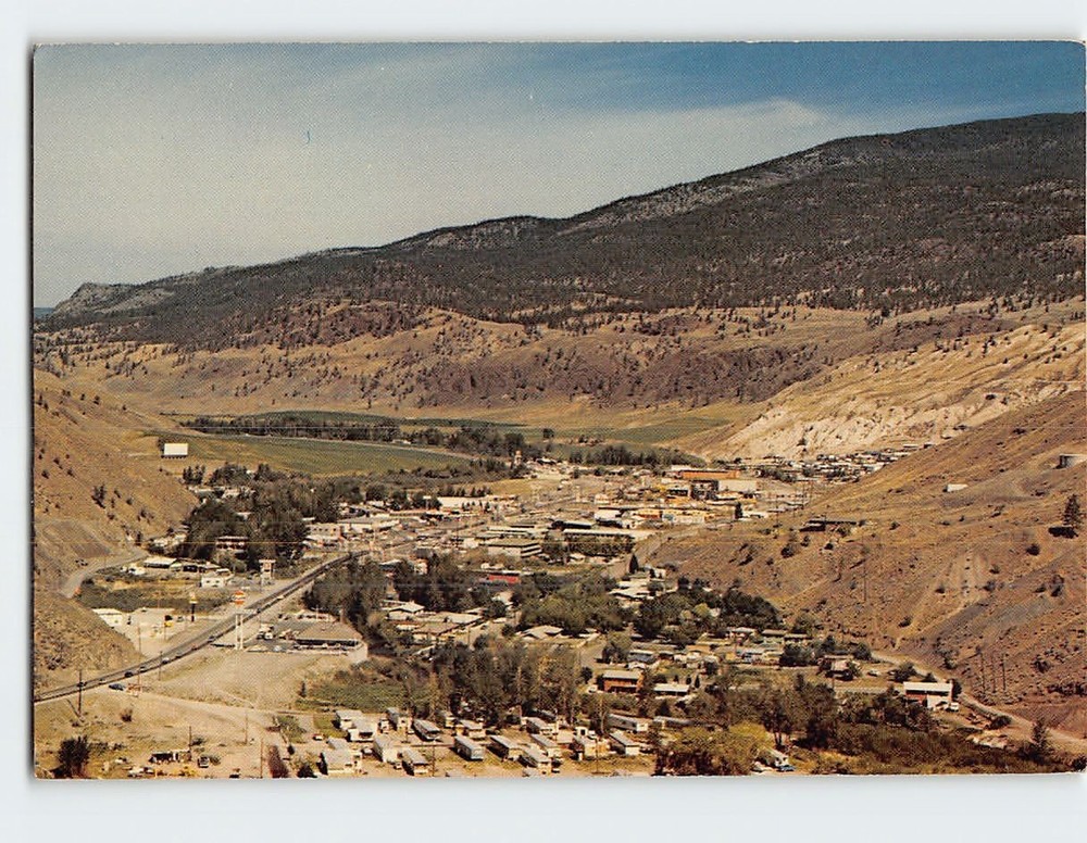Postcard Aerial View Cache Reek British Columbia Canada