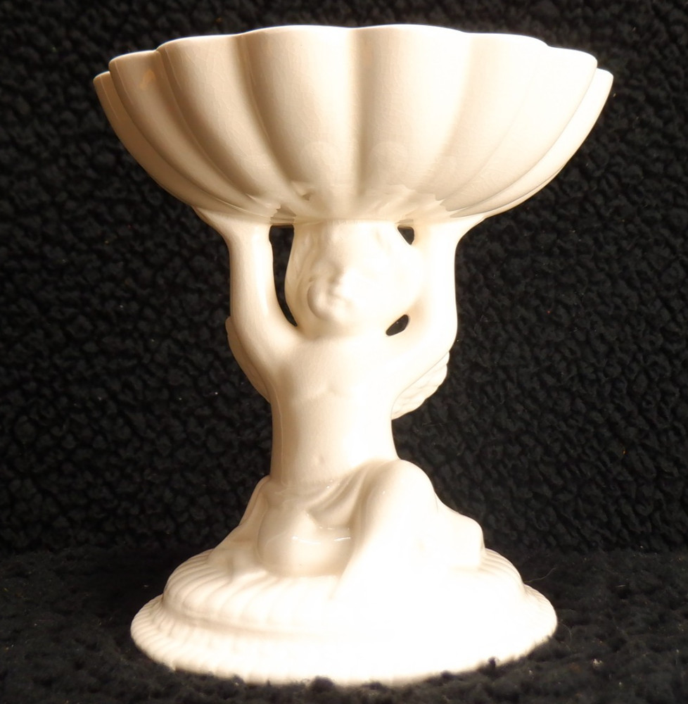 Avon Cherub Angel Chalice/Soap/ Trinket Dish White Ceramic NIB