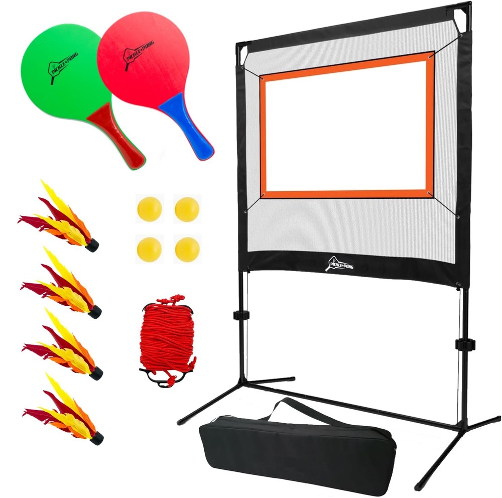 Pickle Pong - Outdoor Game Mixing Pickleball Badminton and Tennis Fun
