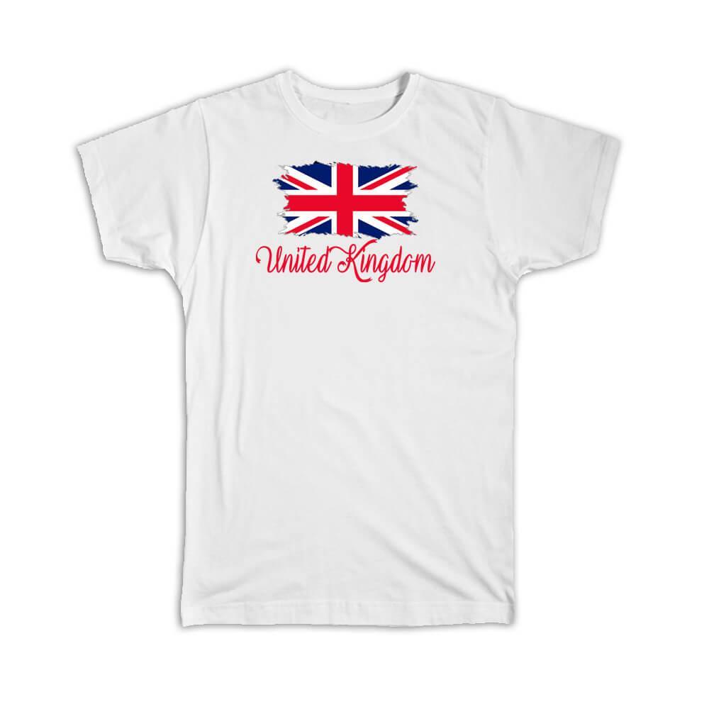 Gift T-Shirt : United Kingdom Flag British Country Expat