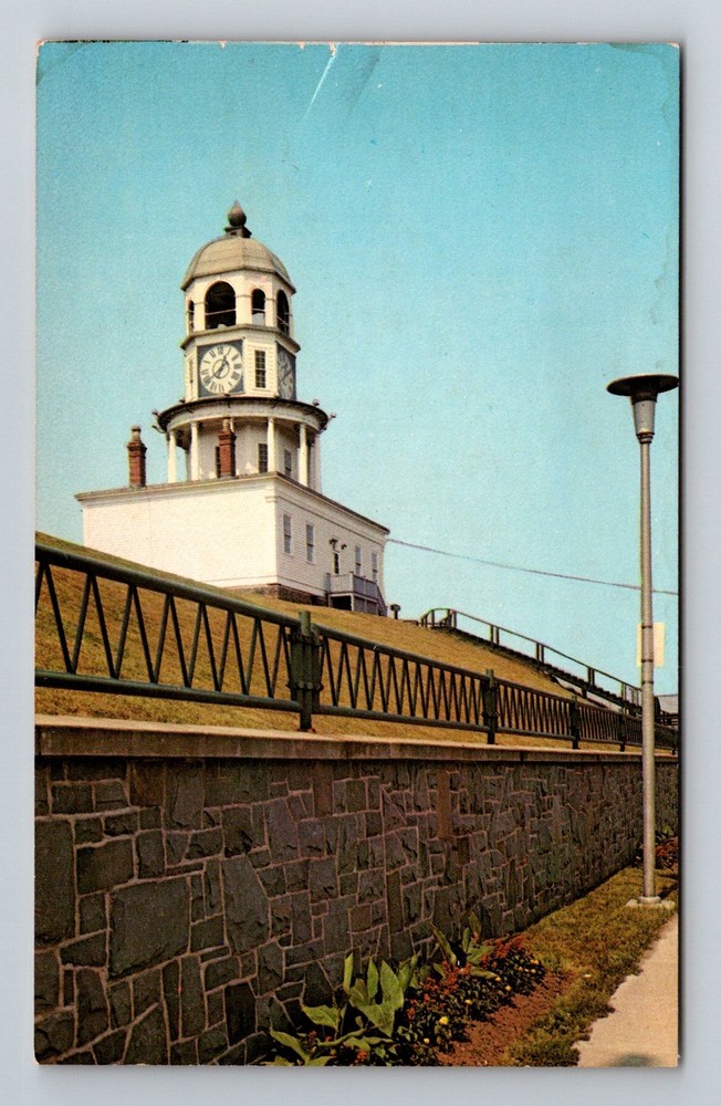 Canada- Nova Scotia Halifax Town Clock Citadel Hill Old Postal Vintage Postcard