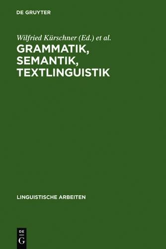 Grammatik, Semantik, Textlinguistik (Hardback)