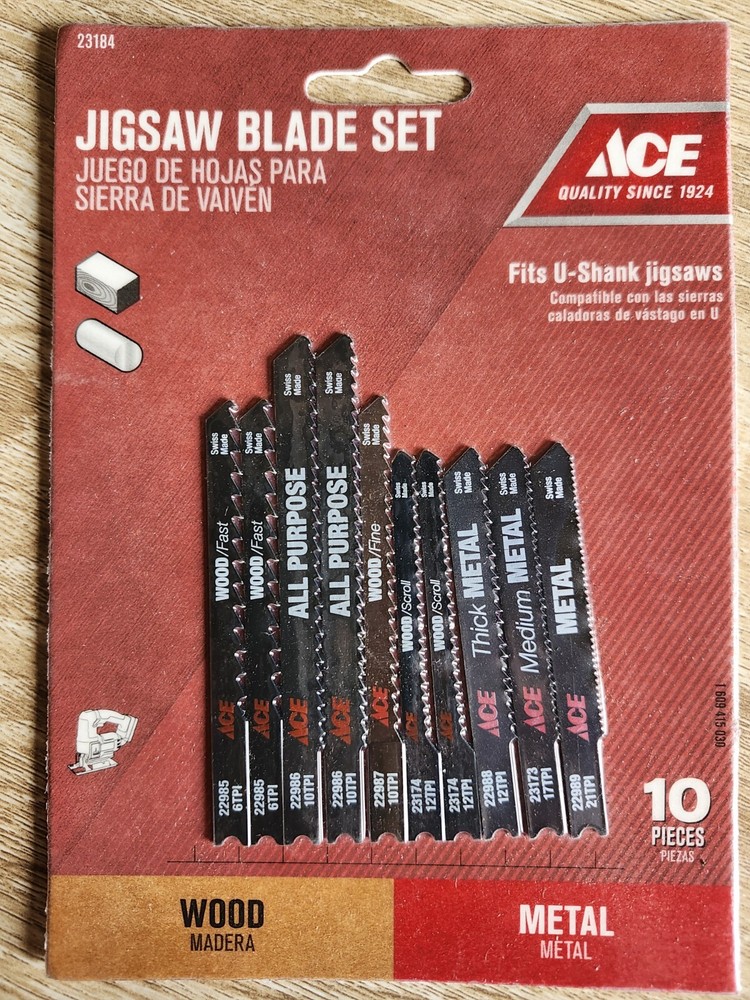 10-Piece U-Shank Jigsaw Blade Set for Wood & Metal by ACE Hardware  -image