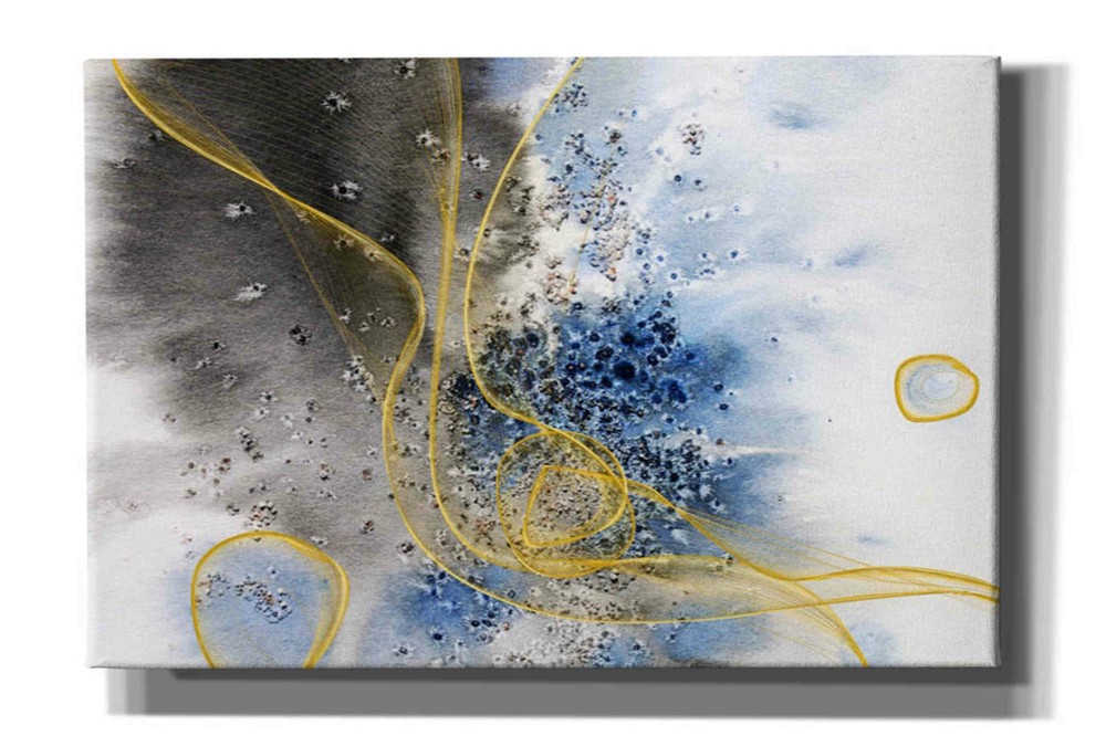 Epic Graffiti 'Coastal Watercolor Abstract' by Irena Orlov, Giclee Canvas Wall A-image