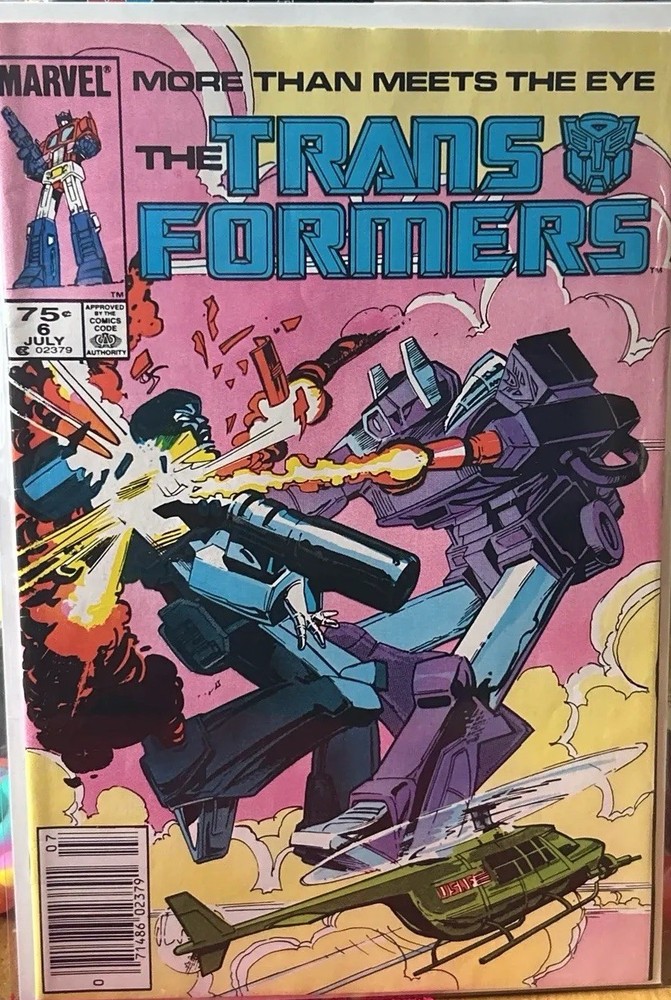 The Transformers #6 Newsstand Variant (Marvel Comics July 1985)