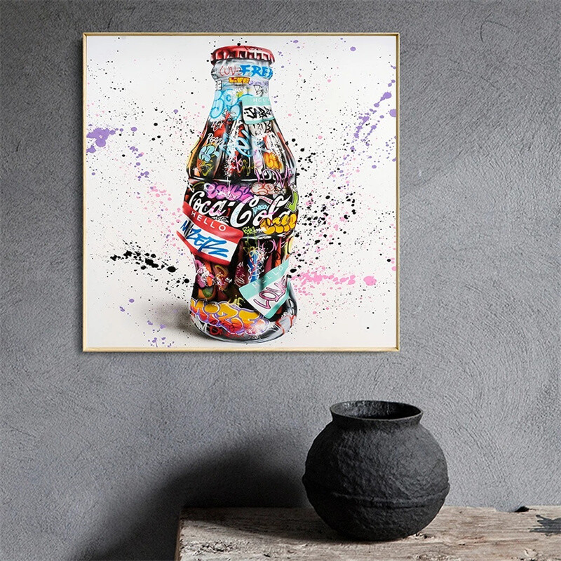 Abstract Street Graffiti Art Canvas Painting Prints And Posters Wall Art Decor-image
