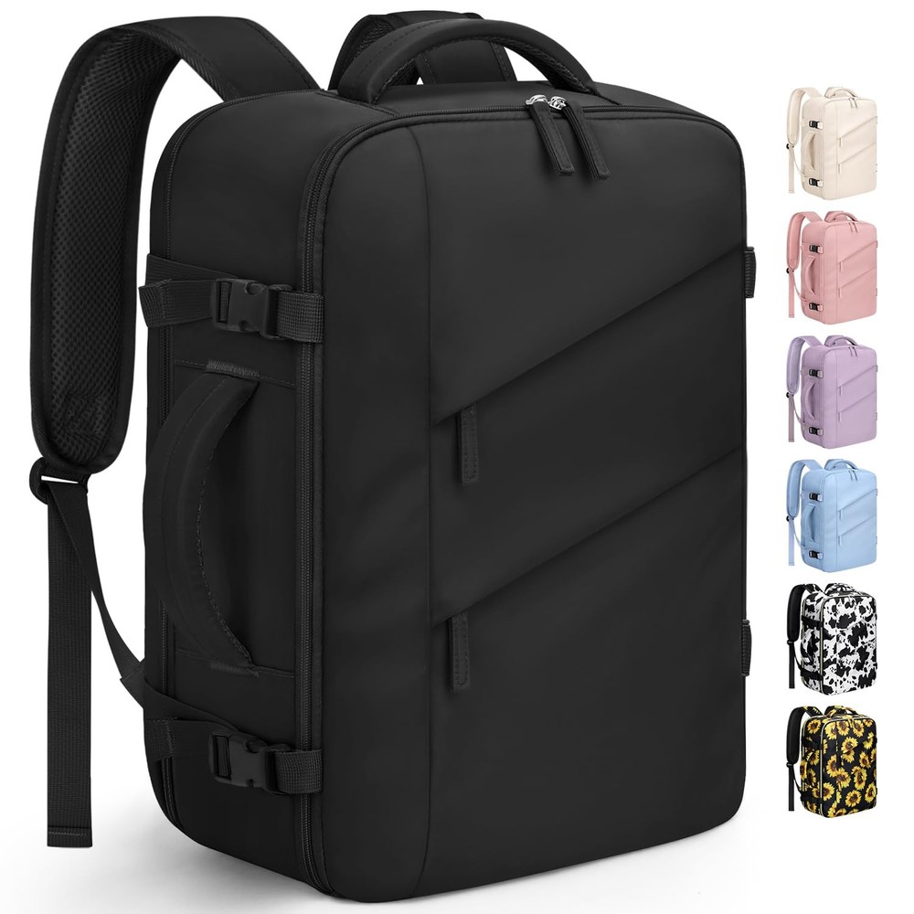 Waterproof Flight Approved Laptop Backpack for Women & Men Travel Carry On