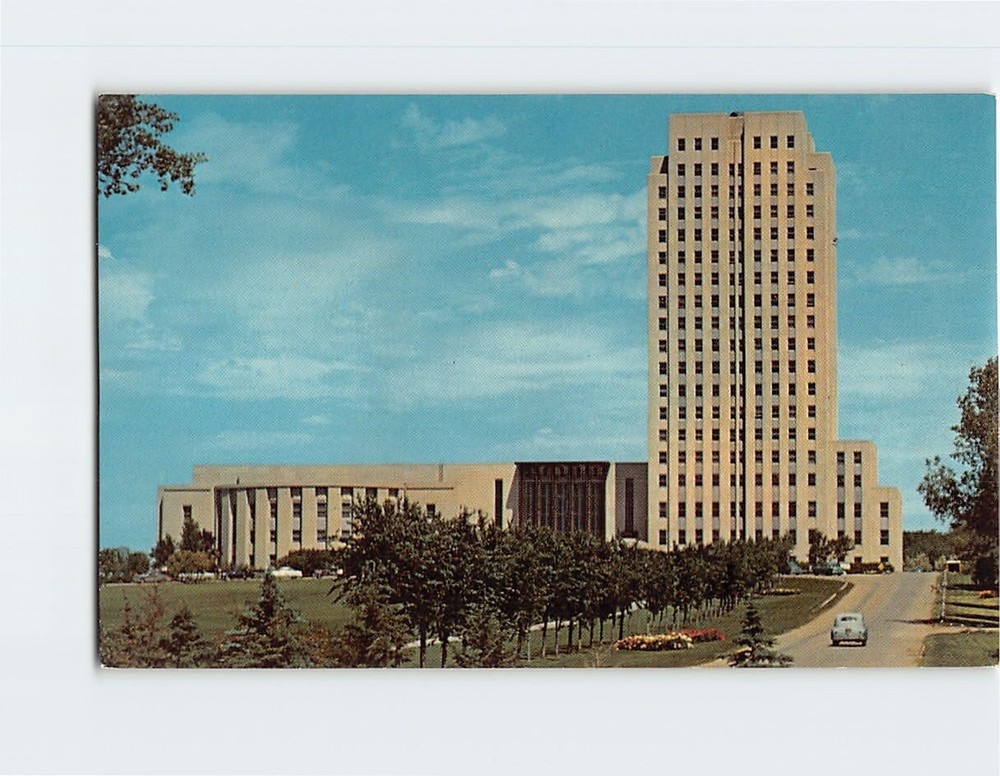 Postcard State Capitol Building Bismarck North Dakota USA