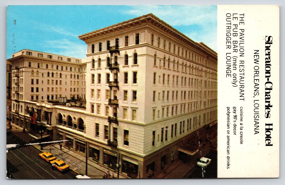 Hotel & Resort~Sheraton Charles Hotel New Orleans Louisiana~Vintage Postcard