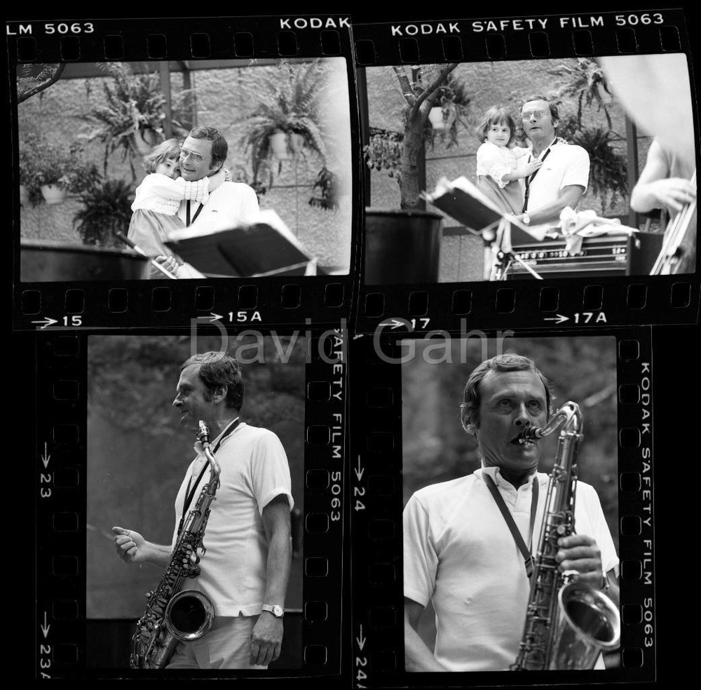 '77 Stan Getz Rockefeller Center NYC Jazz Saxophone Old 35mm 4 Negative Lot B54