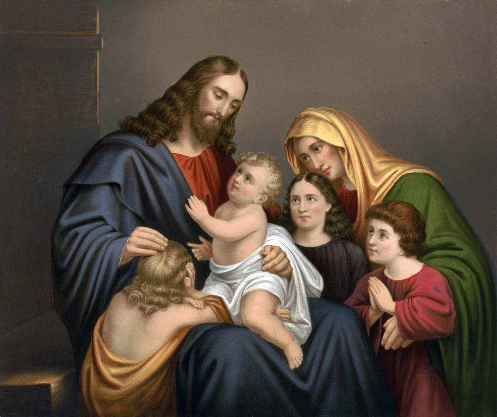 9562.Decoration Poster.Room Wall art.Home decor.Jesus Christ children.Christian