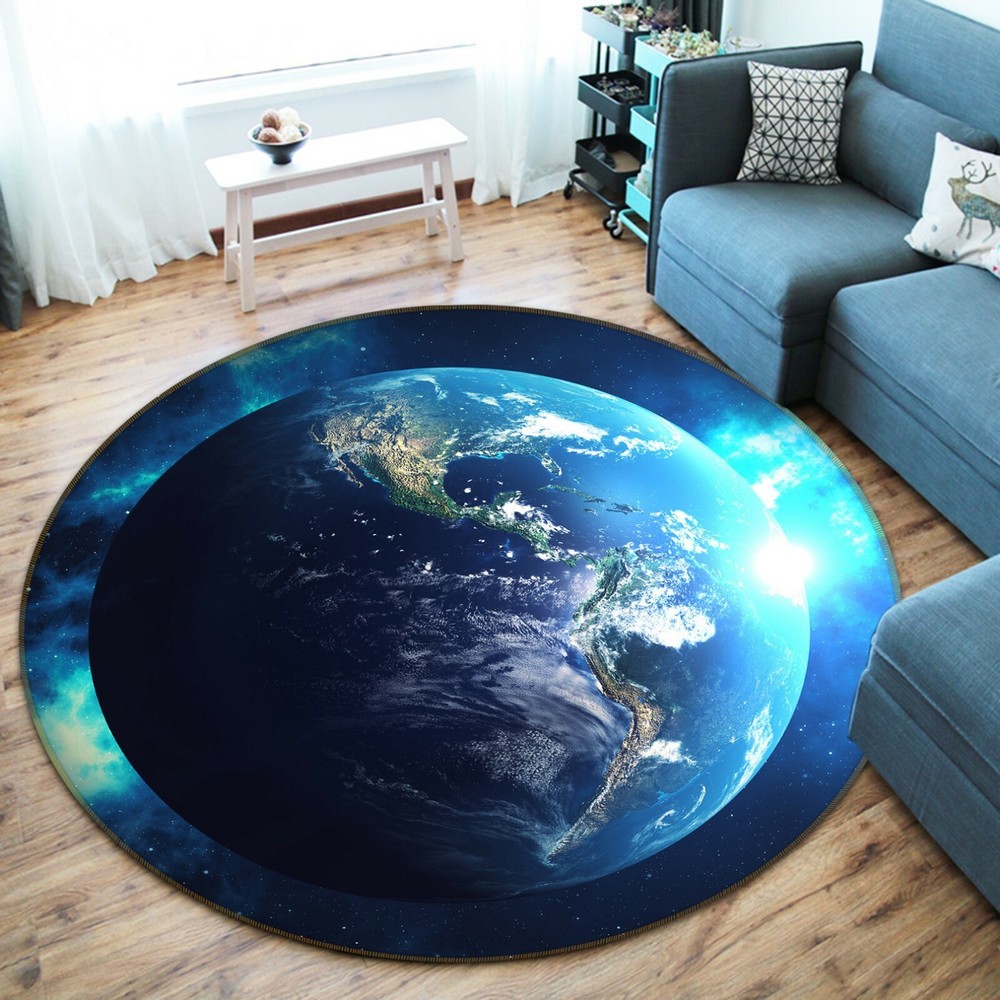 3D Blue Earth Home NAO5825 Game Rug Mat Elegant Photo Carpet Mat Fay