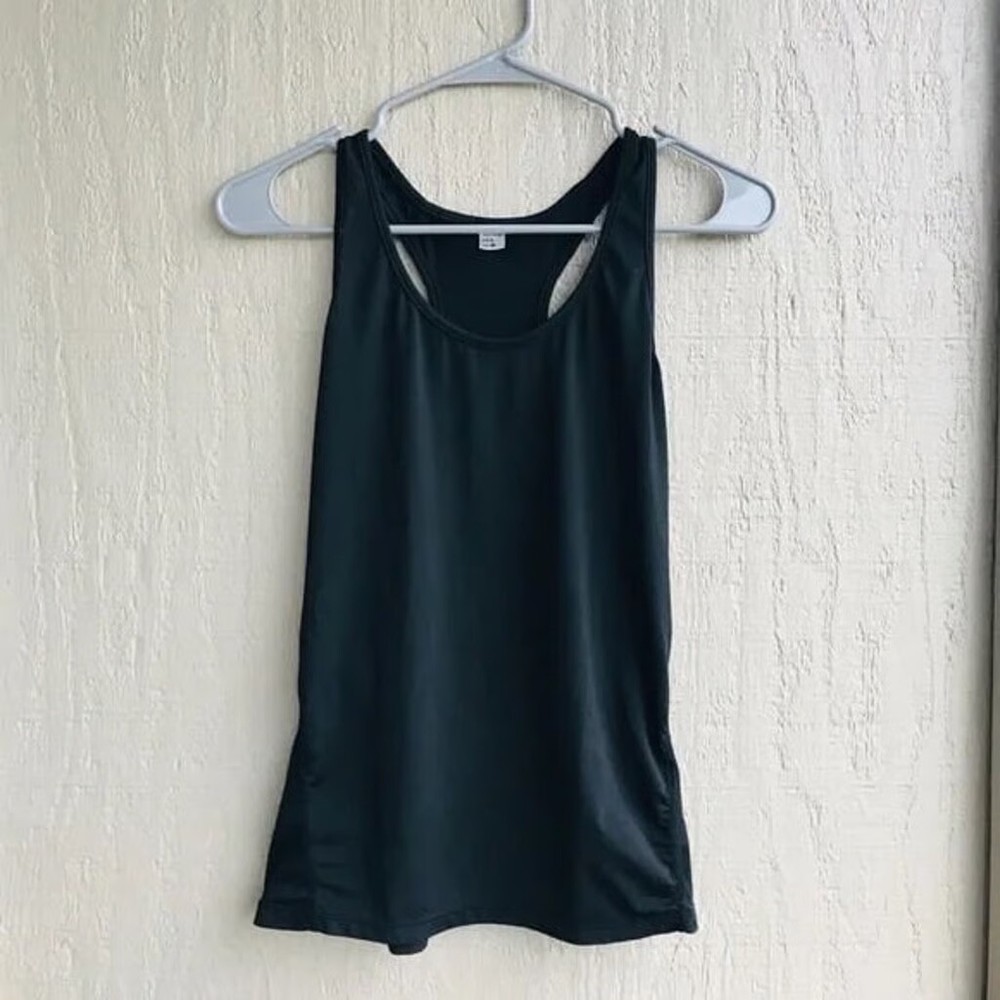 Sports Wear Women's Black Athletic Workout Racer Back Tank Top Size M
