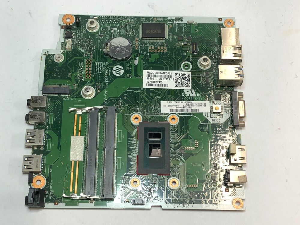 HP 842606-002 260 G2 DM i3-6100U 2.3GHz DDR4 Desktop Motherboard Tested Working
