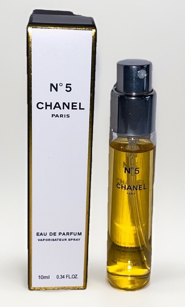 CHANEL N°5 Eau De Parfum Sample Size Spray 10ml/0.34oz Free Shipping + Sample