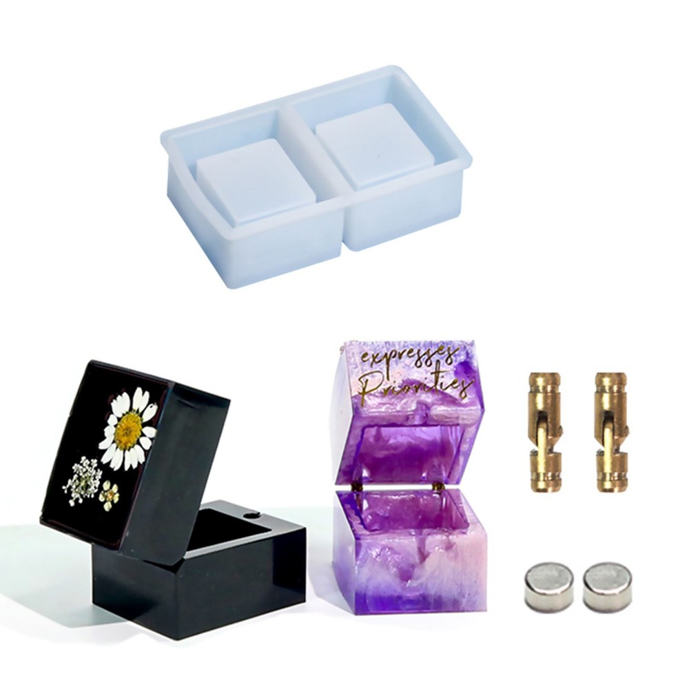 Silicone Ring Box Mold for DIY Resin Jewelry Making