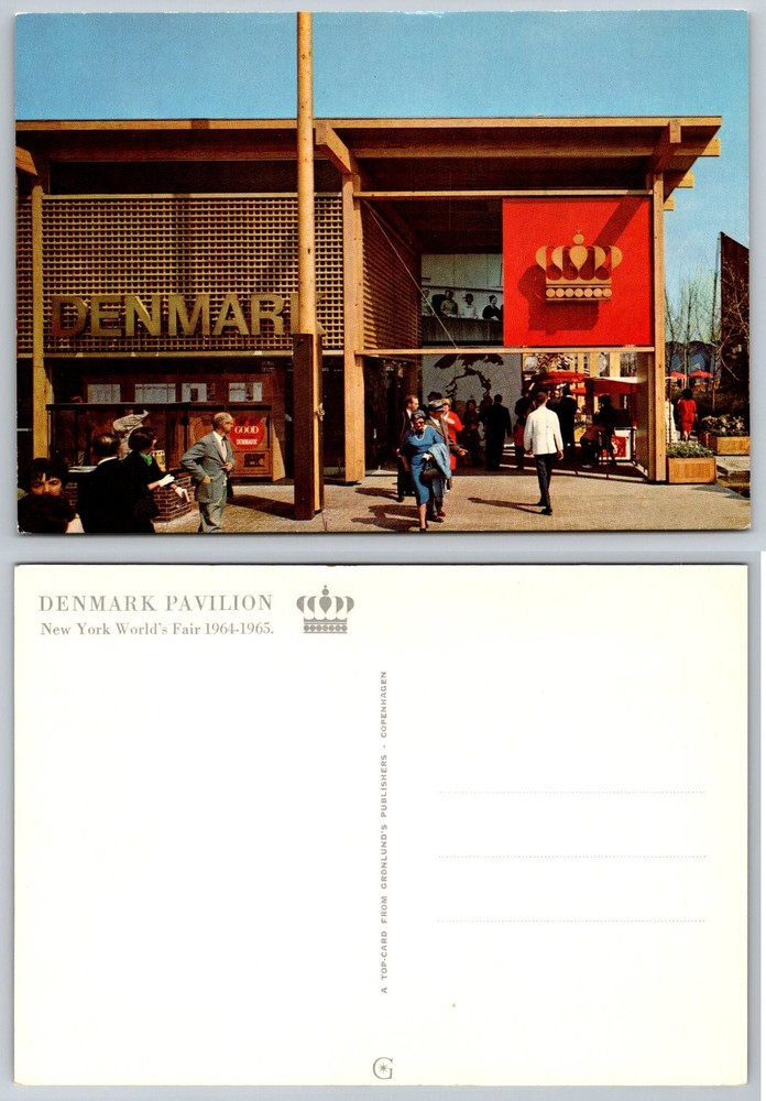 Denmark Pavilion New York World's Fair 1964-65 Grønlund's Postcard