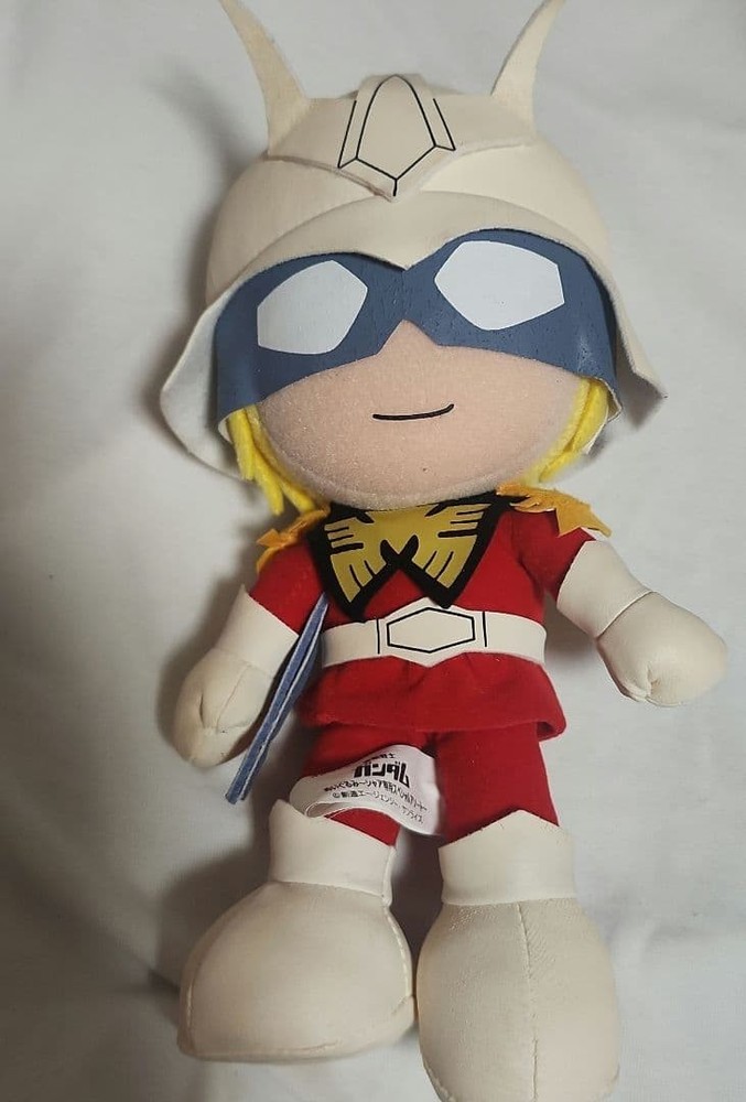 Gundam Char Aznable Plush 2005 Rare Collectible 20cm Used