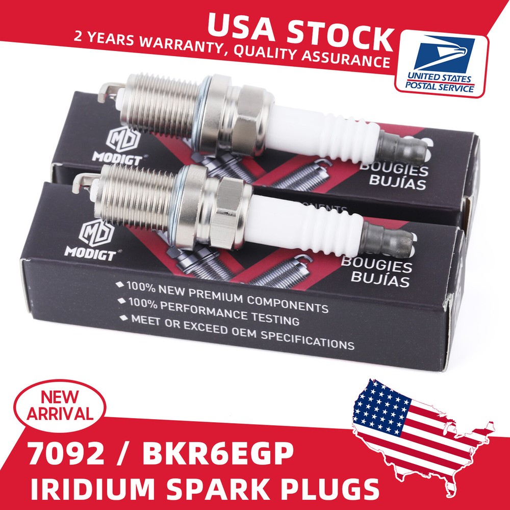 4x NGK BKR6EGP 7092 Spark Plugs for Saab Nissan Toyota VW Chevy Audi BMW
