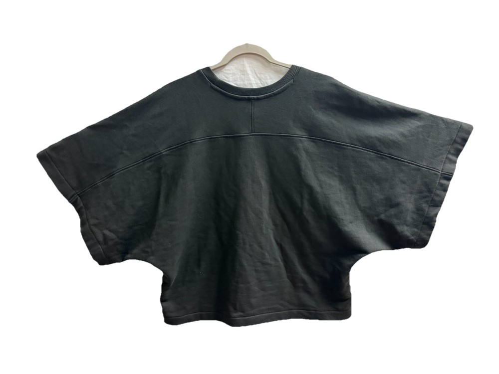 ZARA Women's Black Oversized Pullover Sweatshirt XL Jersey Batwing Sleeve