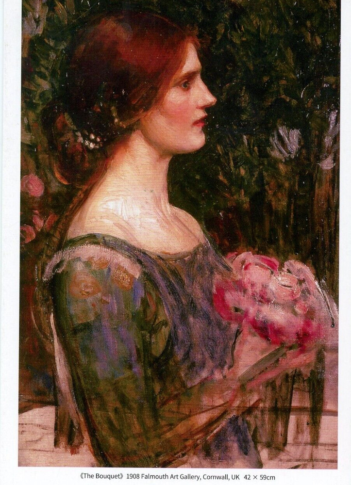 The Bouquet (1908), J William Waterhouse (English, 1849-1917) --New POSTCARD