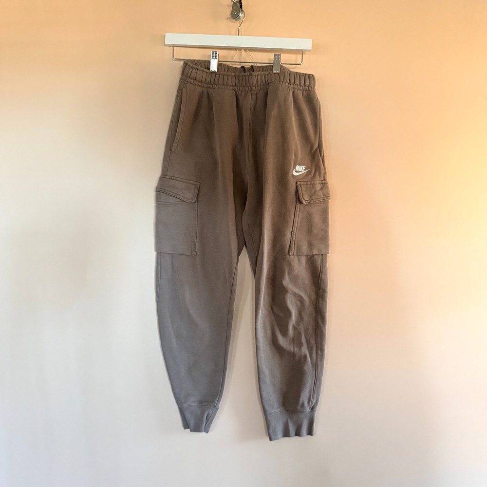 Nike Fleece Cargo Sweatpants Joggers Pants Grey Men's Size Small S