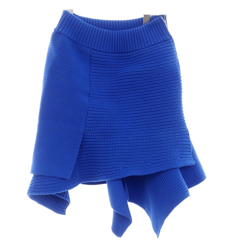 Sacai Blue Polyester Knit Skirt Size 2 Used Spring/Summer Japan Made