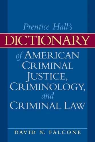 Dictionary of American Criminal - Paperback, by Falcone David - Very Good