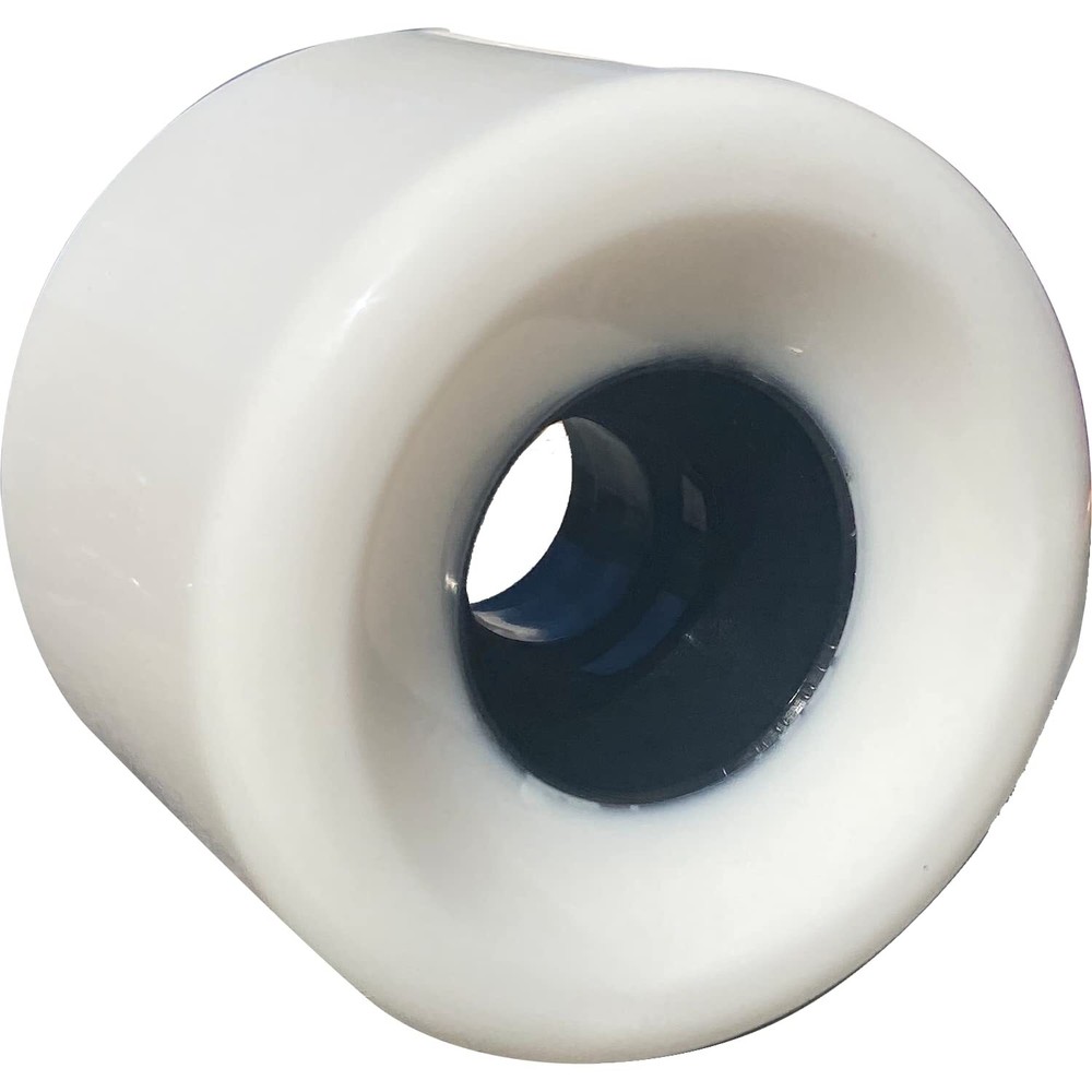 Blank Wheel 75mm White/Black Longboard Wheels (Set of 4)