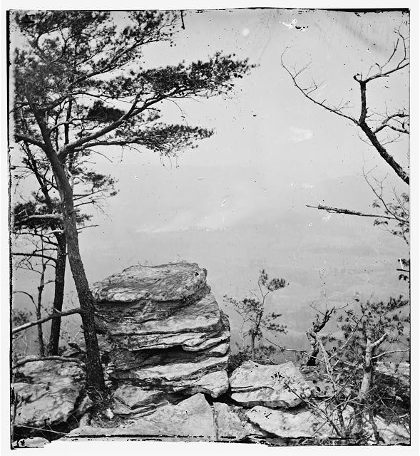 Chattanooga Tennessee Lookout Mountain View Civil War 1864 Stereograph