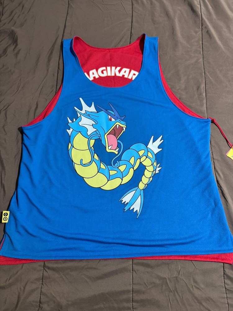 Target Pokemon x Adult Reversible  Gyarados Magikarp Trainer Jersey - Size L